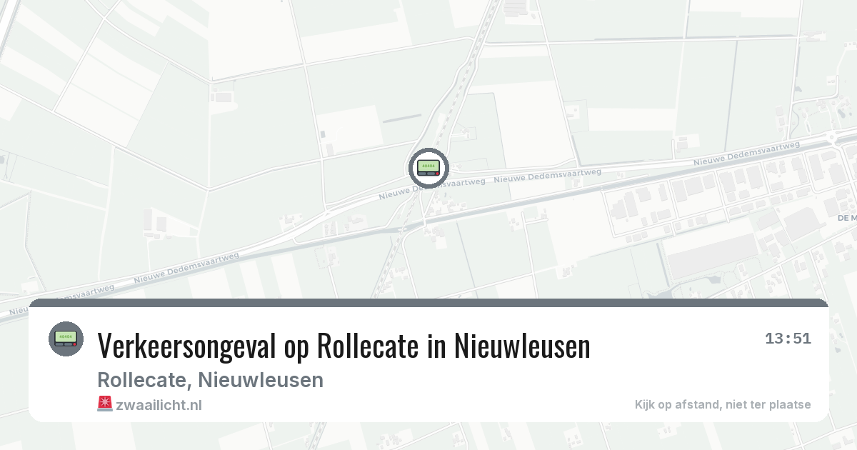 Verkeersongeval op Rollecate in Nieuwleusen — 18 jul 2026
