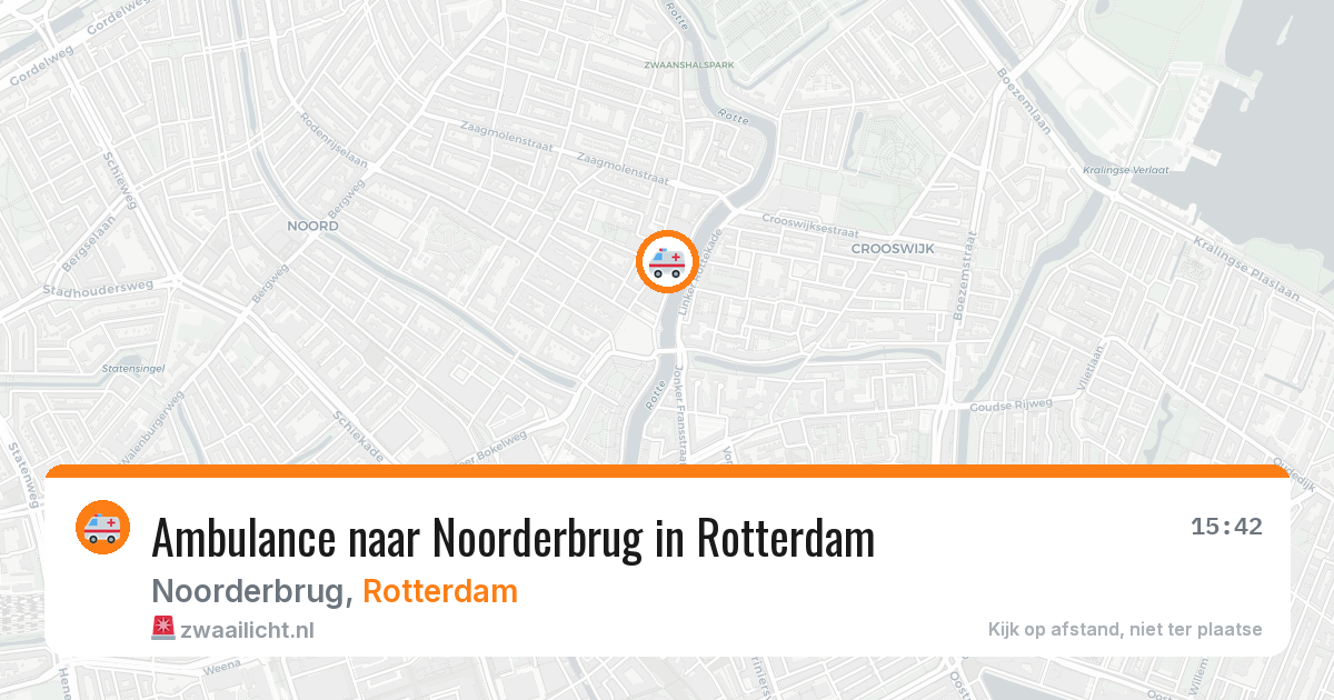 Ambulance naar Noorderbrug in Rotterdam — 13 jul 2026