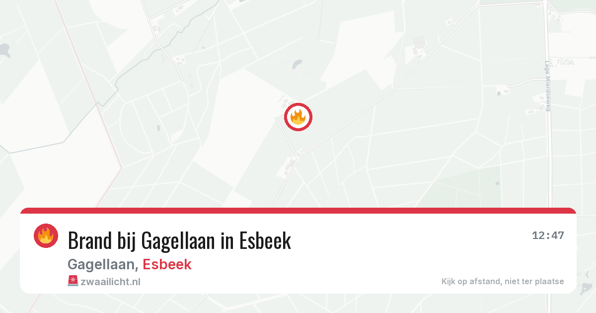 Brand bij Gagellaan in Esbeek — 15 apr 2026