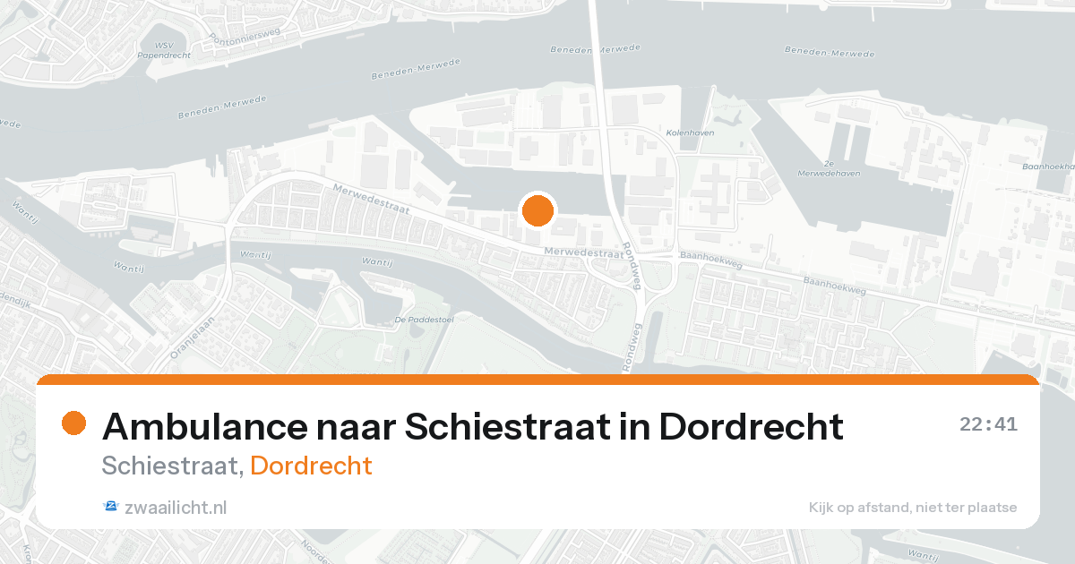 Ambulance naar Schiestraat in Dordrecht — 30 jan 2026