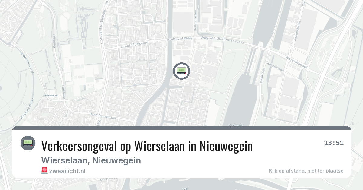 Verkeersongeval op Wierselaan in Nieuwegein — 29 jan 2026