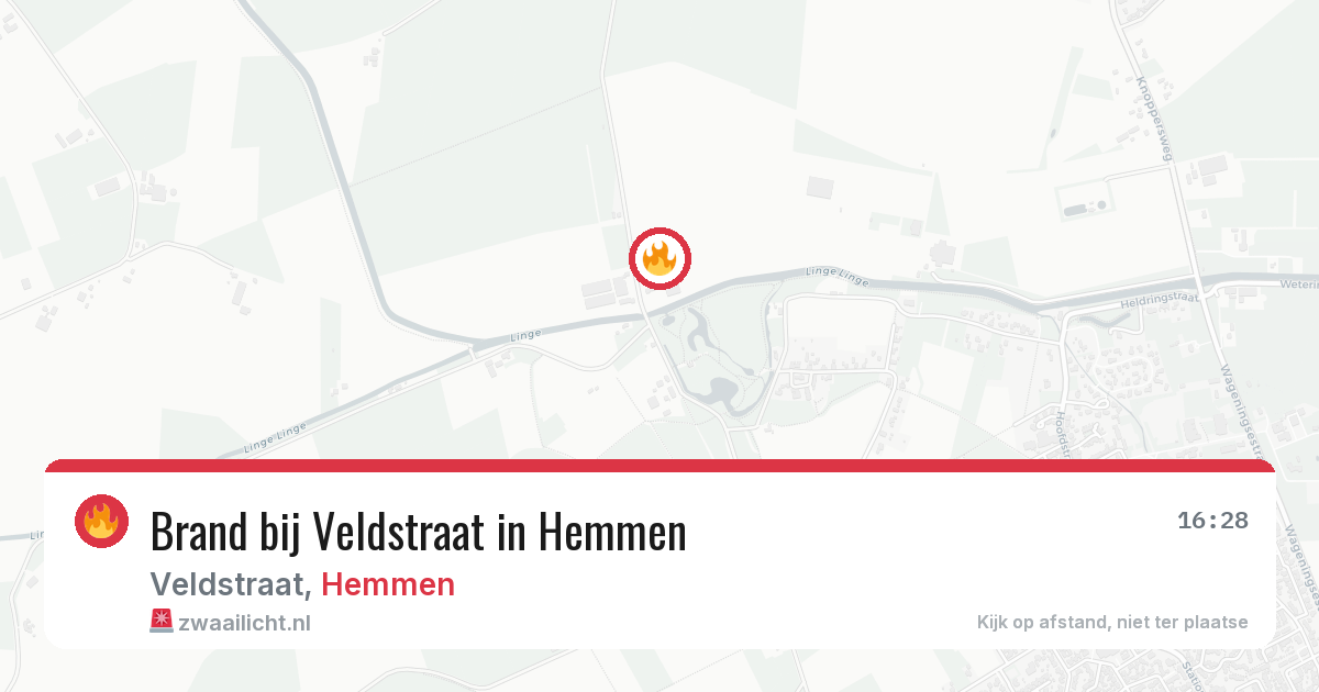 Brand bij Veldstraat in Hemmen — 3 aug 2026