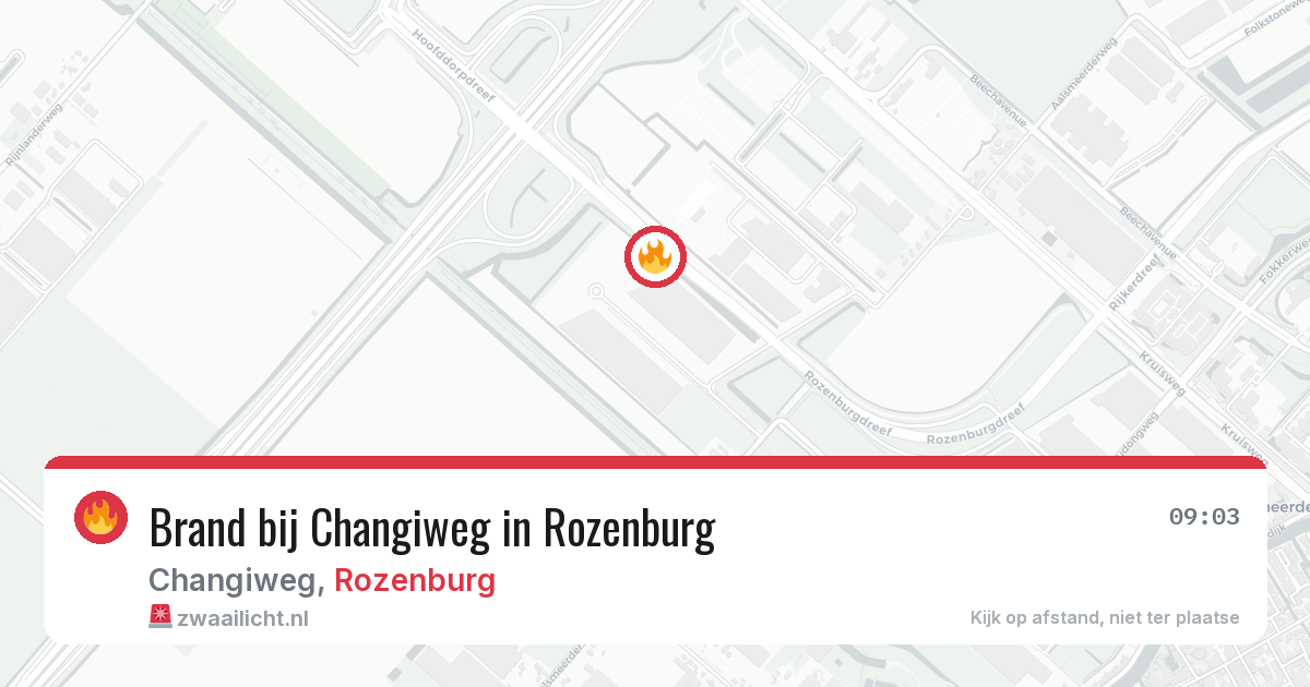 Brand bij Changiweg in Rozenburg — 2 jun 2026