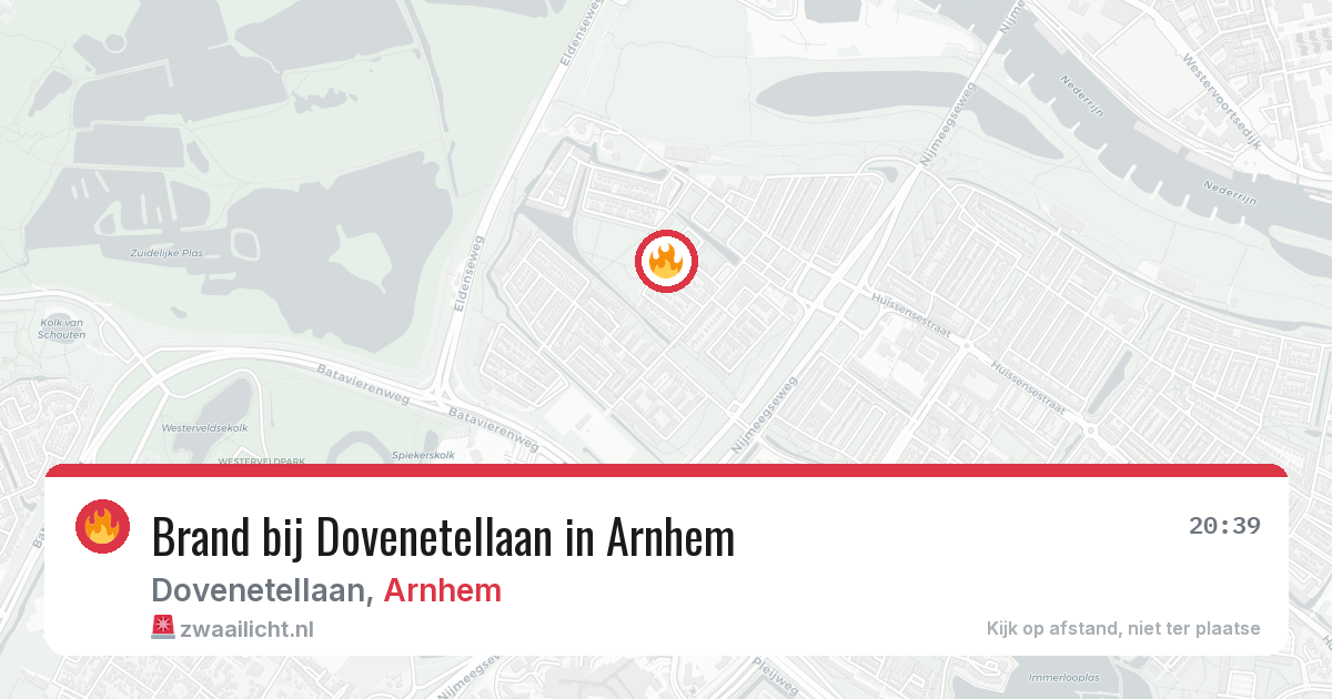 Brand bij Dovenetellaan in Arnhem — 8 jul 2026