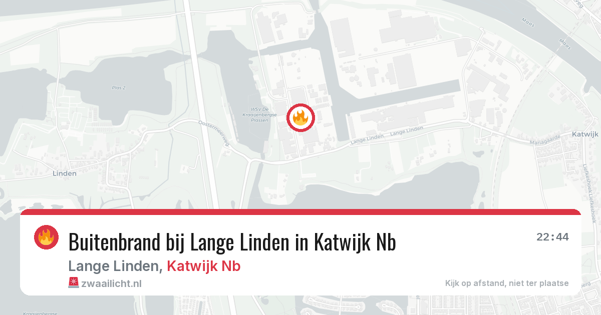 Buitenbrand bij Lange Linden in Katwijk Nb — 26 mei 2026