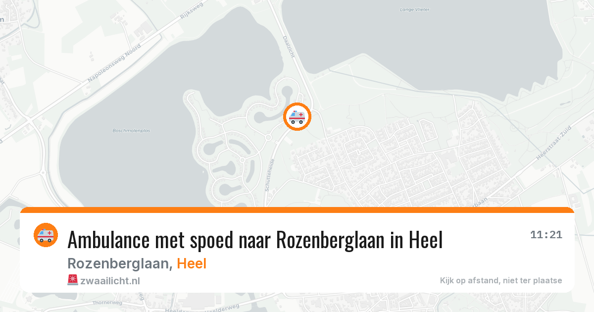 Ambulance met spoed naar Rozenberglaan in Heel — 5 mei 2026