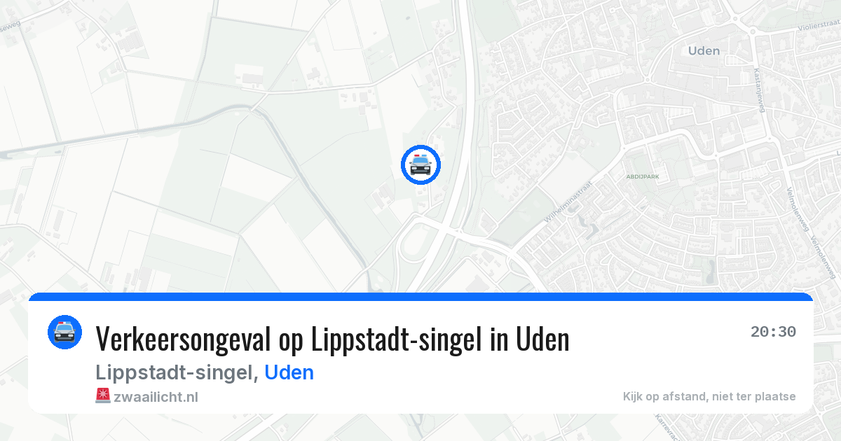 Verkeersongeval op Lippstadt-singel in Uden — 11 apr 2026