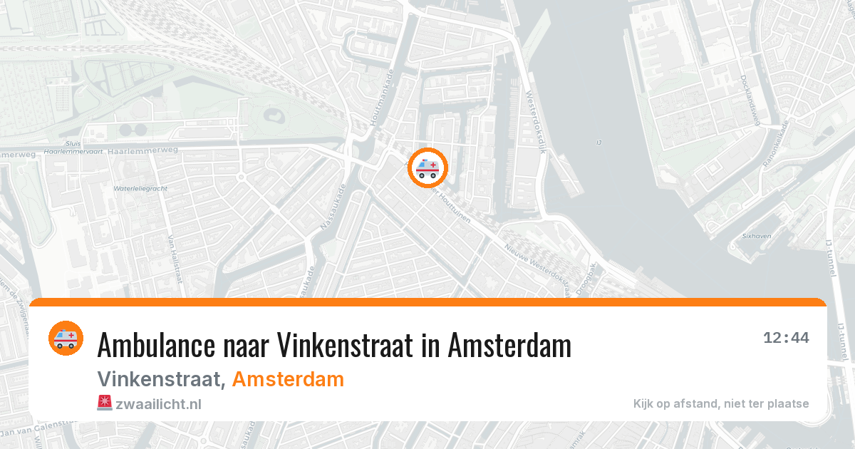 Ambulance naar Vinkenstraat in Amsterdam — 9 jun 2026