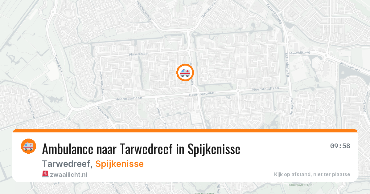 Ambulance naar Tarwedreef in Spijkenisse — 30 mei 2026