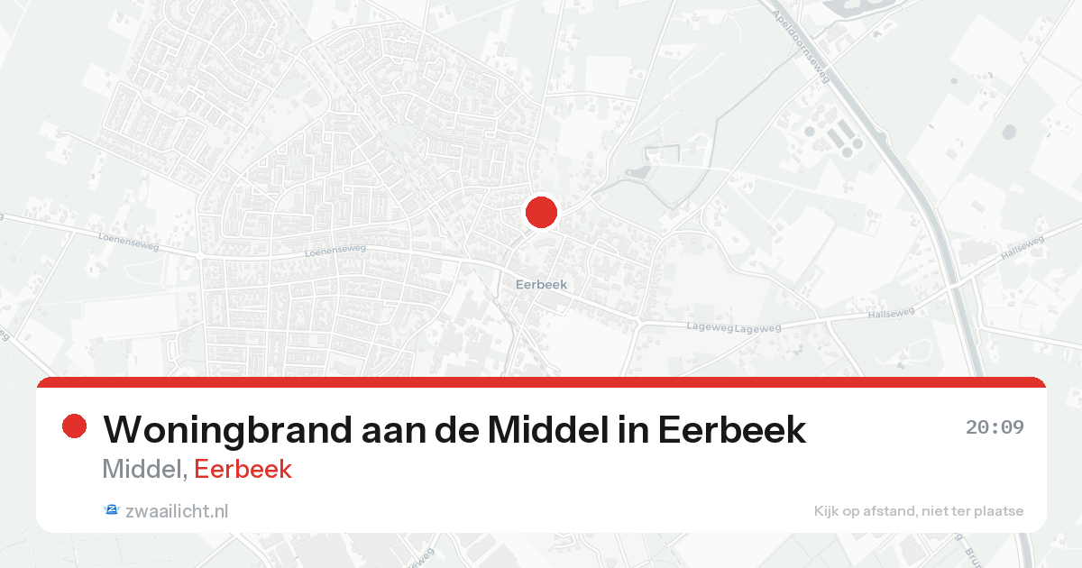 Woningbrand aan de Middel in Eerbeek — 30 jan 2026