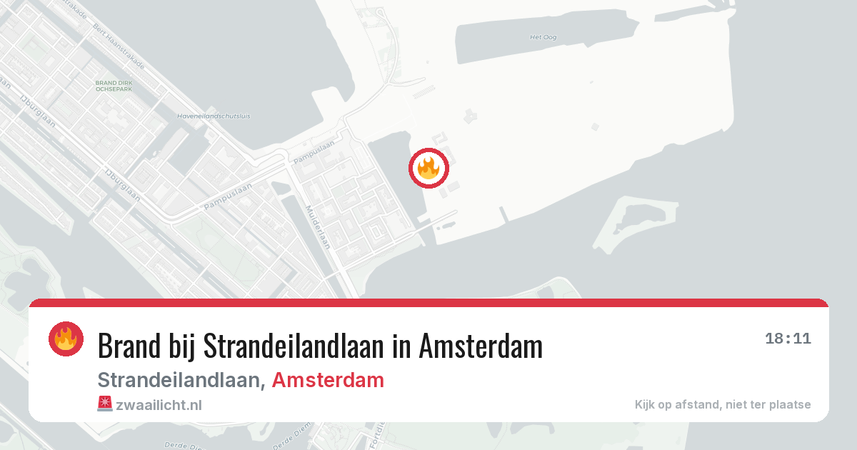 Brand bij Strandeilandlaan in Amsterdam — 8 mrt 2026