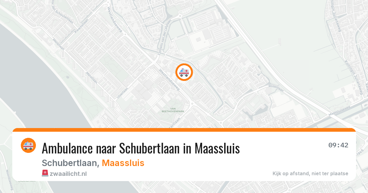 Ambulance naar Schubertlaan in Maassluis — 9 feb 2026