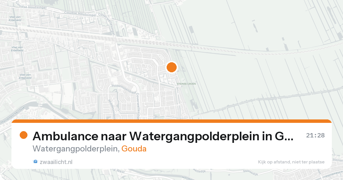 Ambulance naar Watergangpolderplein in Gouda — 7 feb 2026