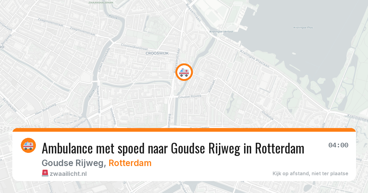 Ambulance met spoed naar Goudse Rijweg in Rotterdam — 28 apr 2026