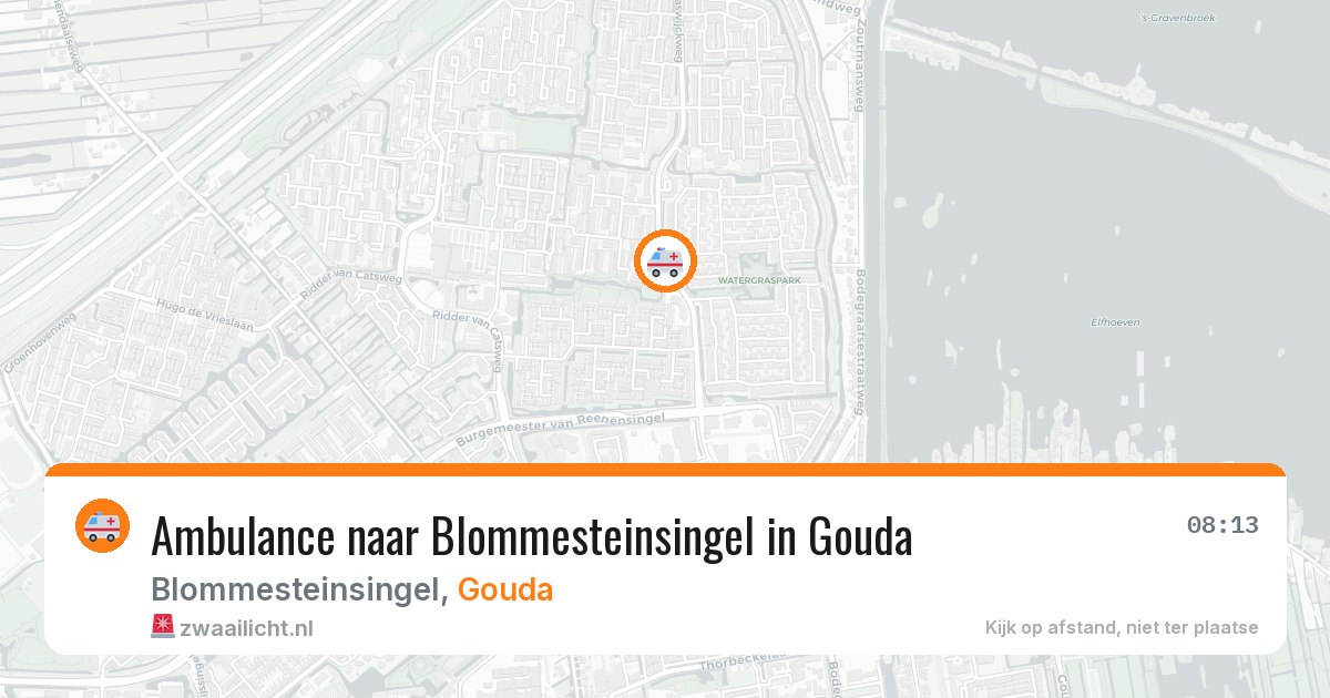 Ambulance naar Blommesteinsingel in Gouda — 13 mei 2026