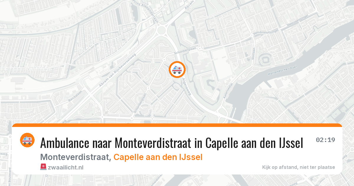 Ambulance naar Monteverdistraat in Capelle aan den IJssel — 23 jun 2026