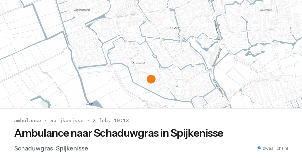 Ambulance naar Schaduwgras in Spijkenisse — 2 feb 2026