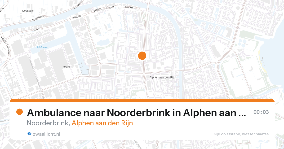 Ambulance naar Noorderbrink in Alphen aan den Rijn — 6 feb 2026