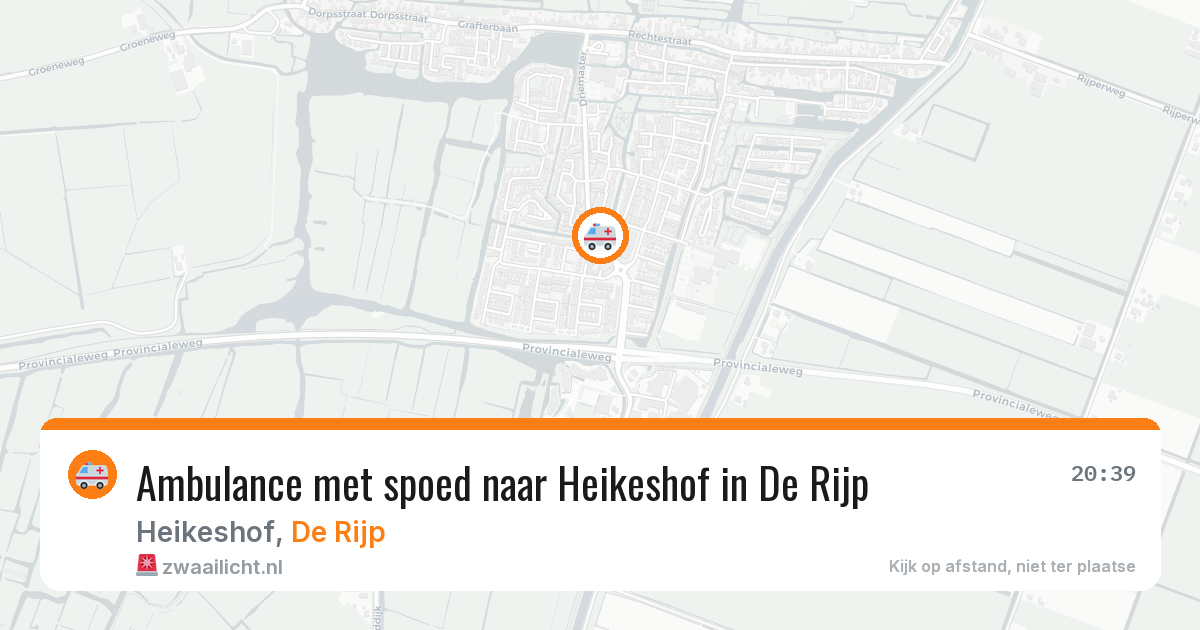 Ambulance met spoed naar Heikeshof in De Rijp — 3 apr 2026