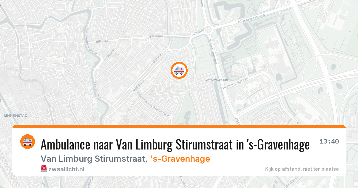 Ambulance naar Van Limburg Stirumstraat in 's-Gravenhage — 30 mrt 2026