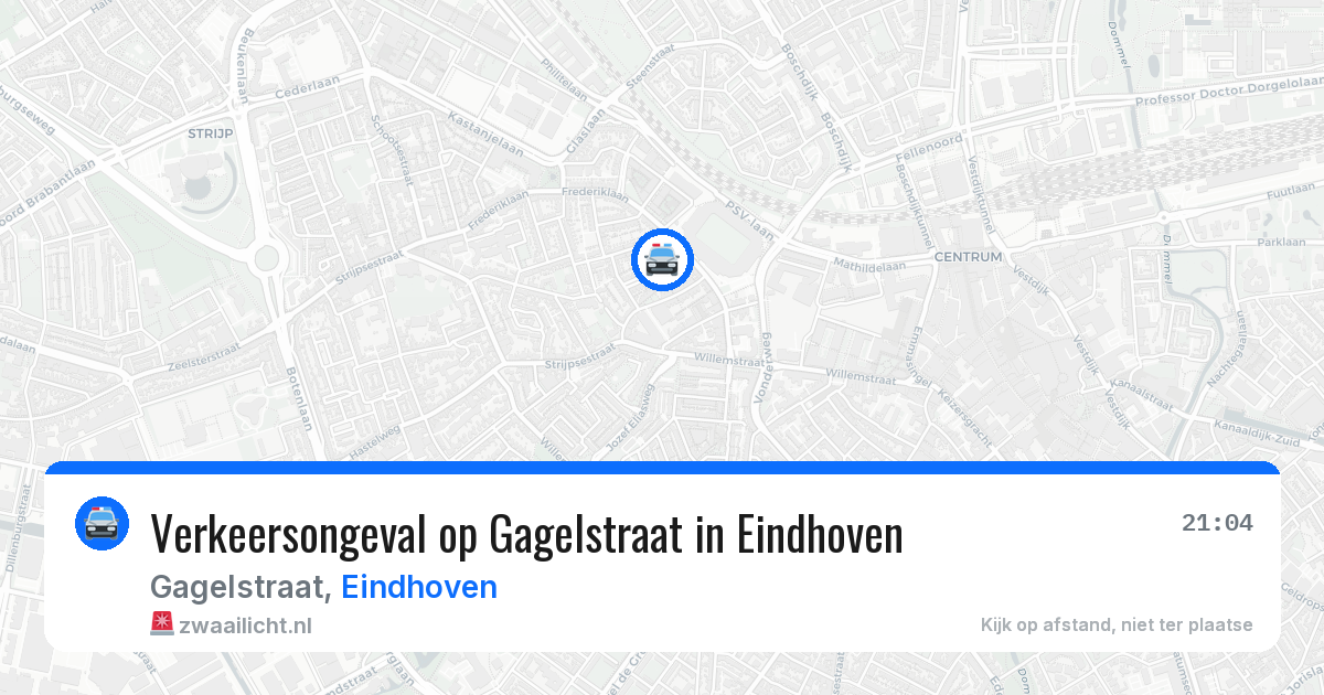 Verkeersongeval op Gagelstraat in Eindhoven — 27 apr 2026