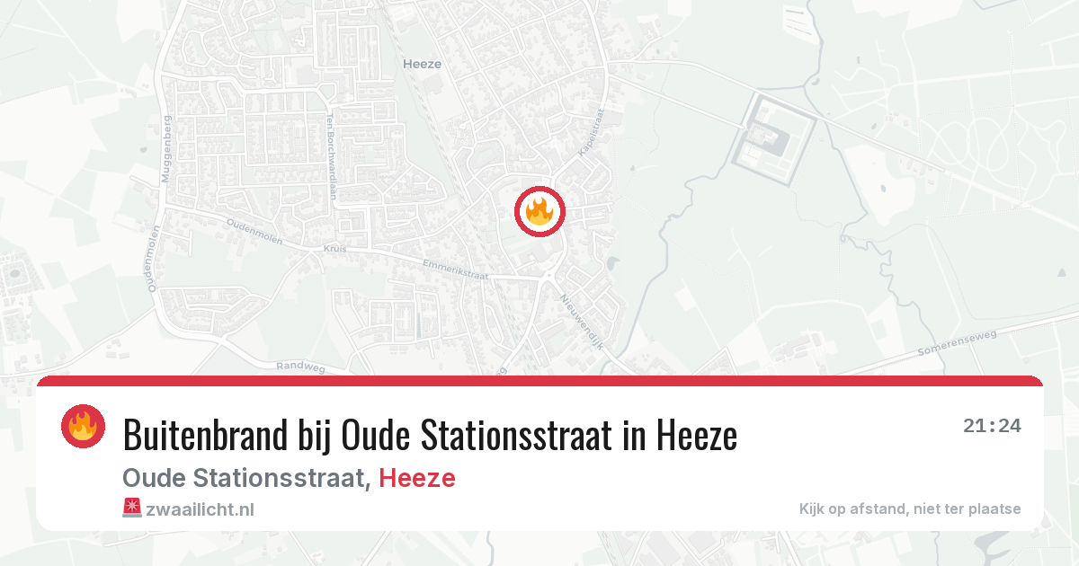 Buitenbrand bij Oude Stationsstraat in Heeze — 9 jun 2026