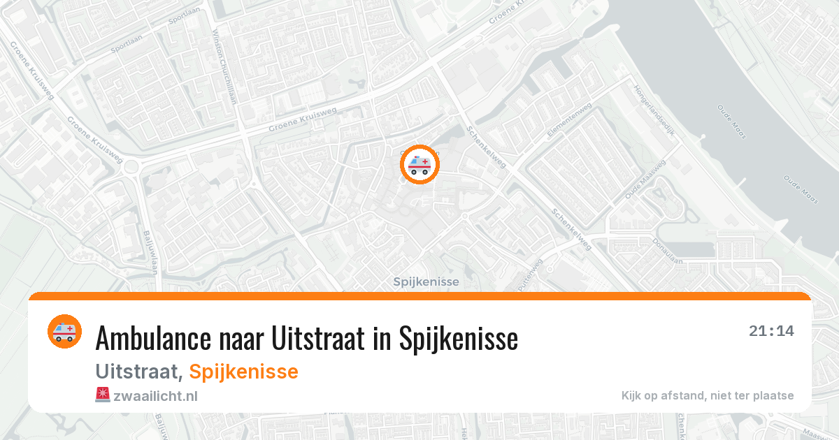 Ambulance naar Uitstraat in Spijkenisse — 22 mrt 2026