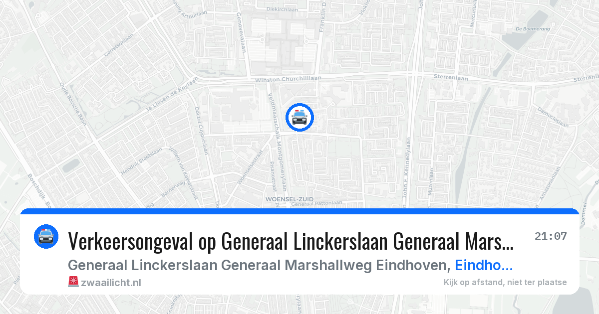 Verkeersongeval op Generaal Linckerslaan Generaal Marshallweg Eindhoven in Eindhoven — 12 jun 2026