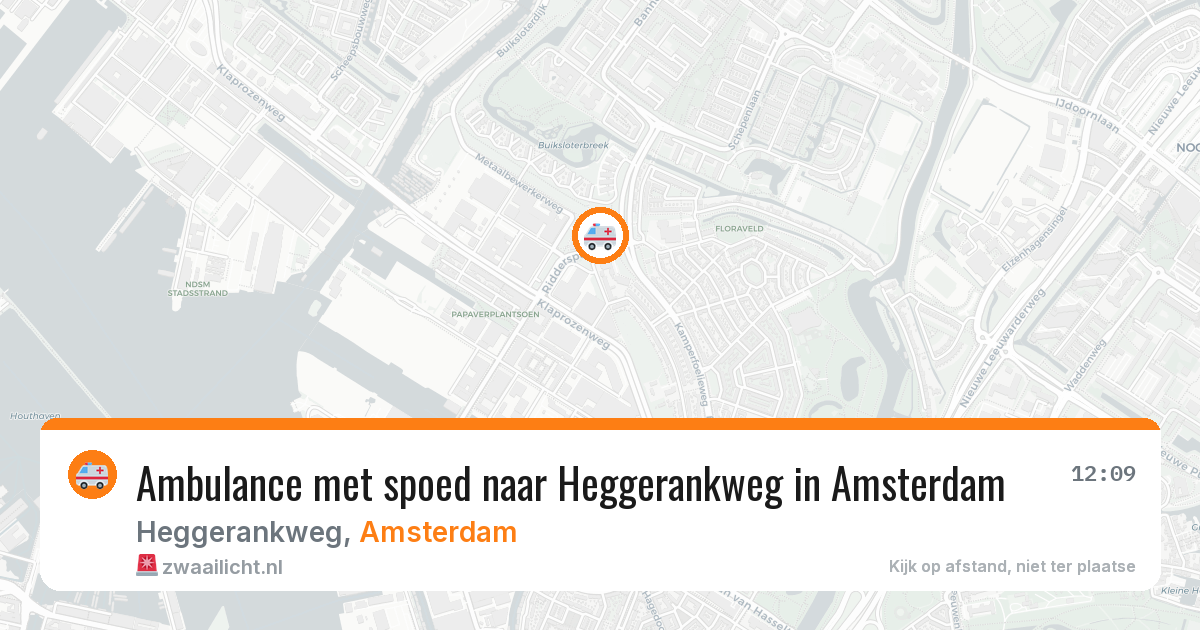 Ambulance met spoed naar Heggerankweg in Amsterdam — 15 jun 2026