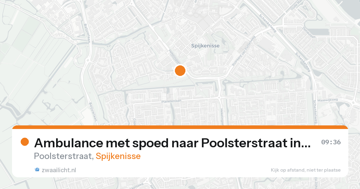 Ambulance met spoed naar Poolsterstraat in Spijkenisse — 31 jan 2026