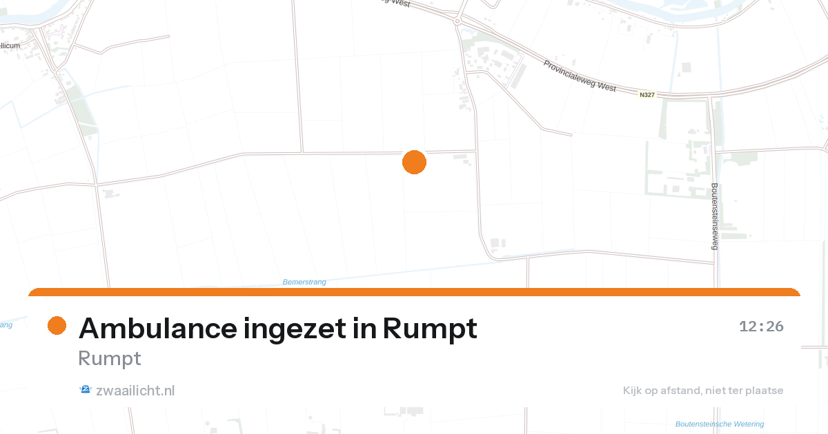 Ambulance ingezet in Rumpt — 25 aug 2026