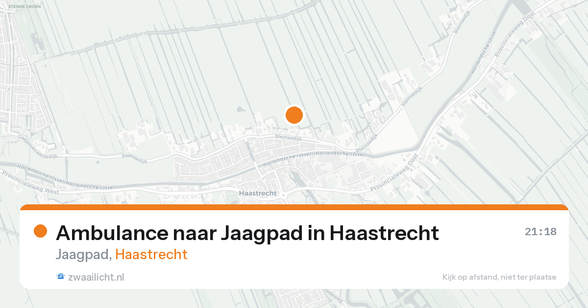 Ambulance naar Jaagpad in Haastrecht — 24 apr 2026