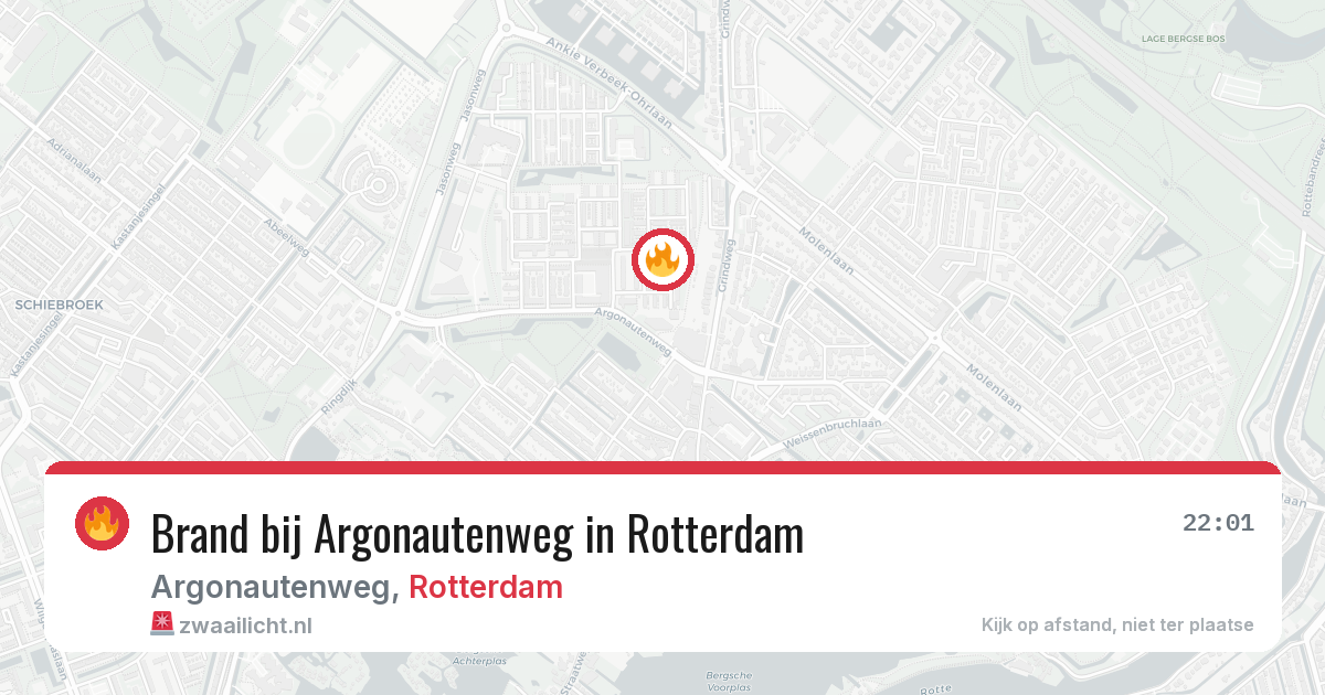 Brand bij Argonautenweg in Rotterdam — 7 jul 2026