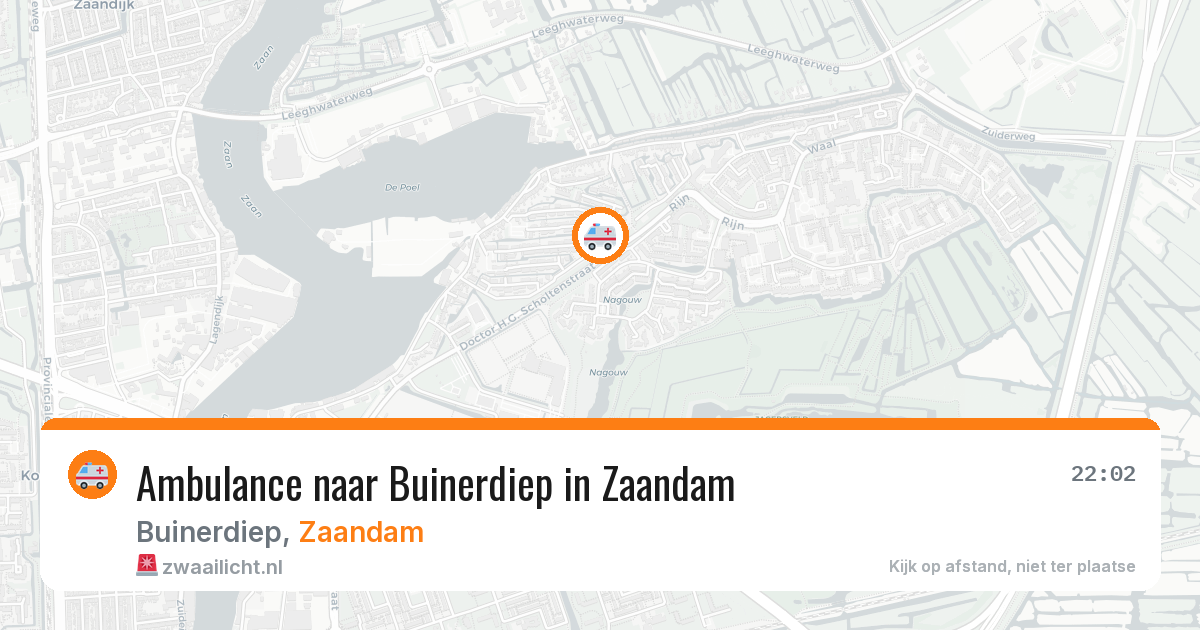 Ambulance naar Buinerdiep in Zaandam — 9 jul 2026