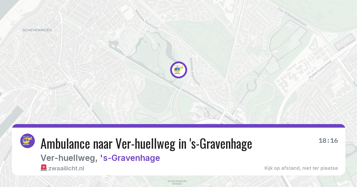 Ambulance naar Ver-huellweg in 's-Gravenhage — 7 aug 2026