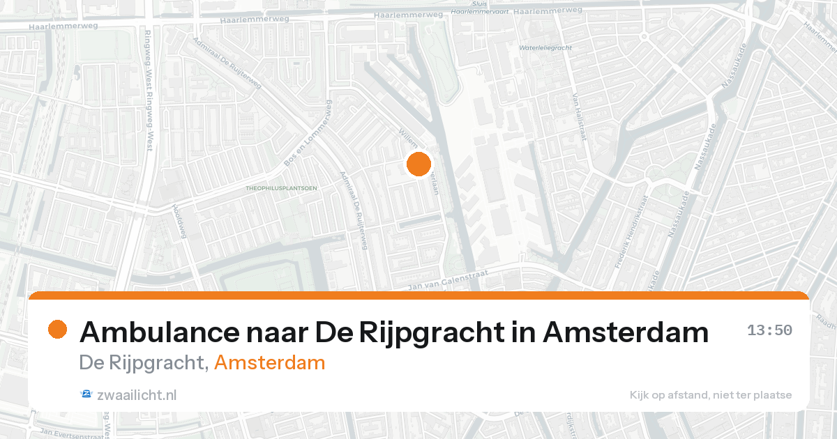 Ambulance naar De Rijpgracht in Amsterdam — 19 aug 2026