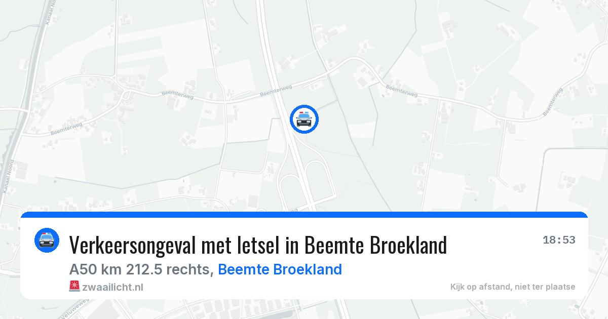 Verkeersongeval met letsel in Beemte Broekland — 26 jan 2026