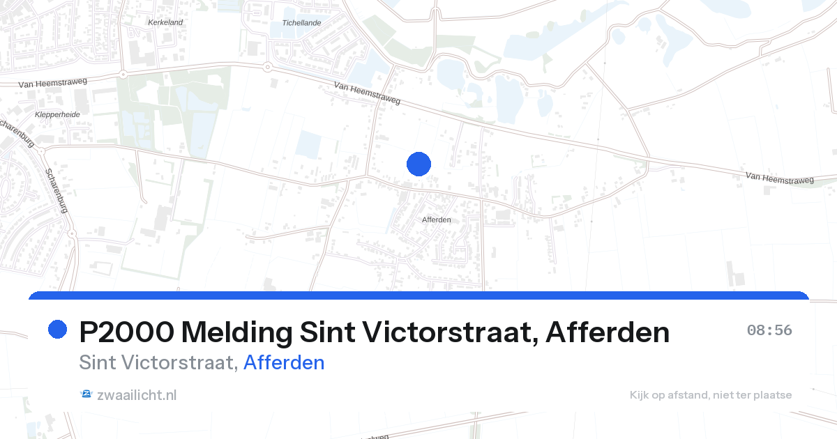 P2000 Melding Sint Victorstraat, Afferden — 23 aug 2026