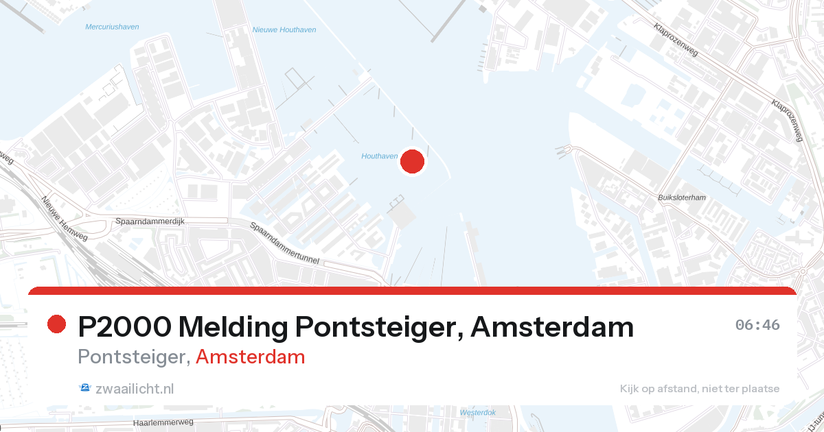 P2000 Melding Pontsteiger, Amsterdam — 7 feb 2026