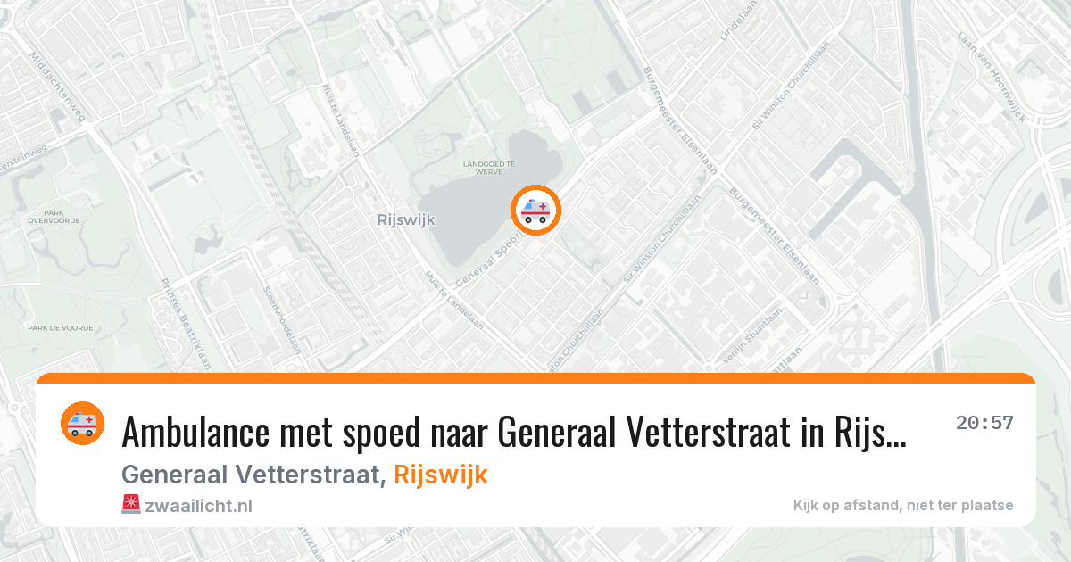 Ambulance met spoed naar Generaal Vetterstraat in Rijswijk — 17 mrt 2026
