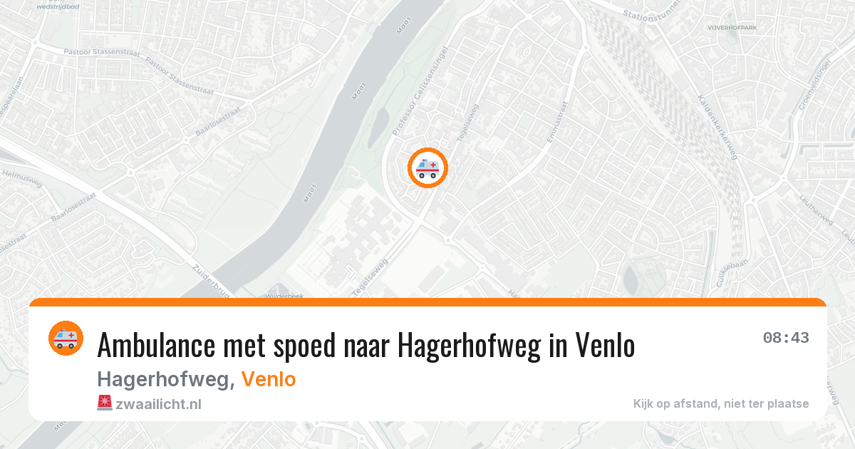 Ambulance met spoed naar Hagerhofweg in Venlo — 6 jul 2026
