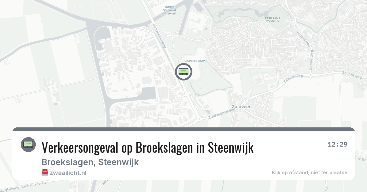 Verkeersongeval op Broekslagen in Steenwijk — 20 jun 2026