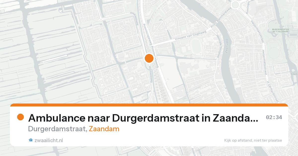 Ambulance naar Durgerdamstraat in Zaandam — 3 jun 2026