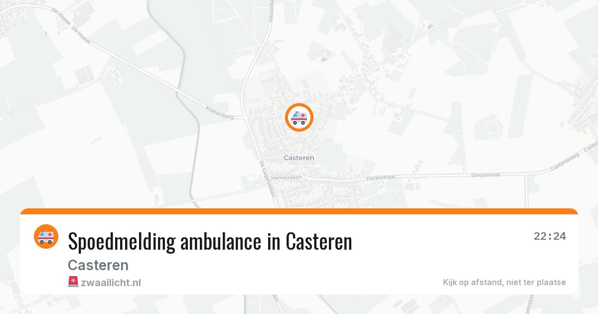 Spoedmelding ambulance in Casteren — 11 apr 2026