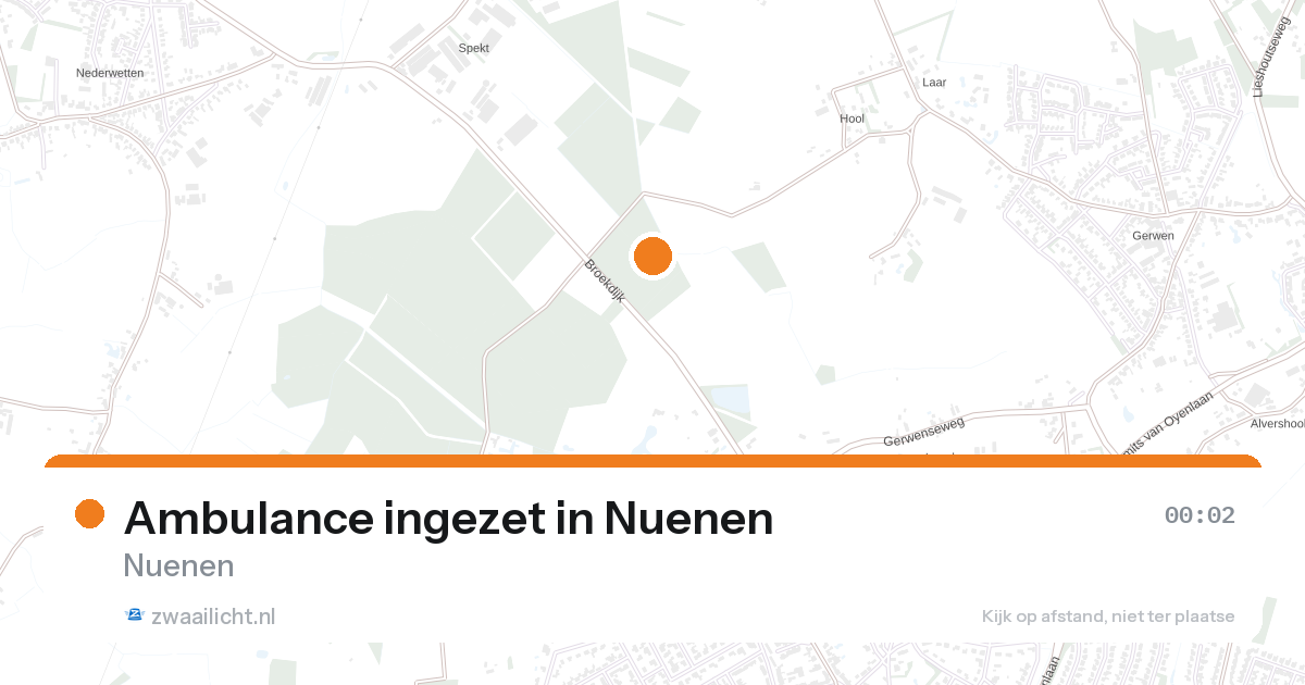 Ambulance ingezet in Nuenen — 31 jan 2026
