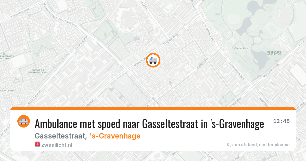 Ambulance met spoed naar Gasseltestraat in 's-Gravenhage — 6 apr 2026