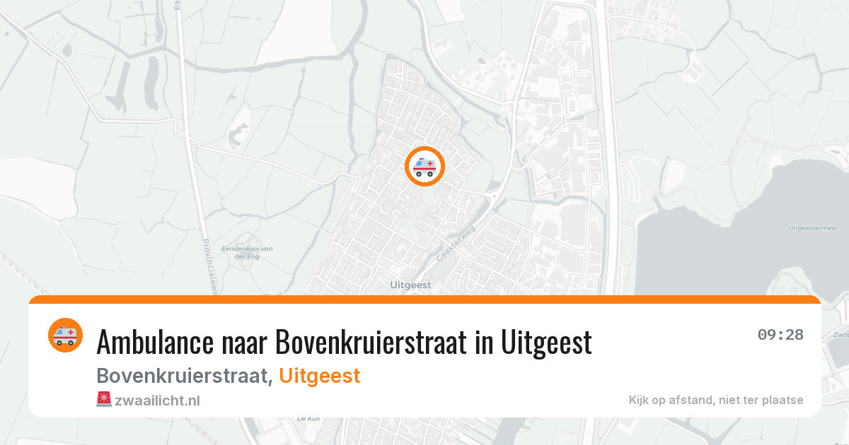 Ambulance naar Bovenkruierstraat in Uitgeest — 11 aug 2026