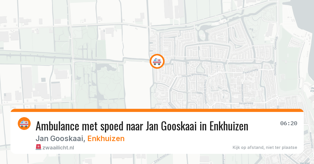 Ambulance met spoed naar Jan Gooskaai in Enkhuizen — 12 feb 2026