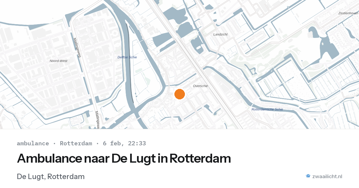 Ambulance naar De Lugt in Rotterdam — 6 feb 2026