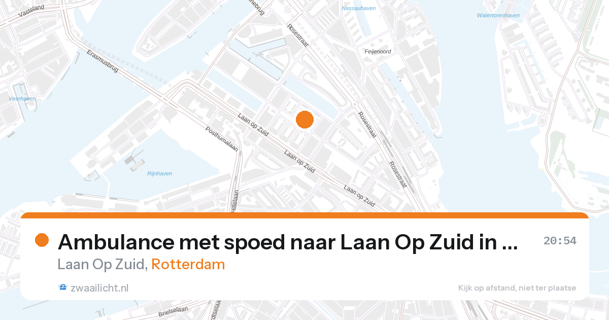 Ambulance met spoed naar Laan Op Zuid in Rotterdam — 27 aug 2026